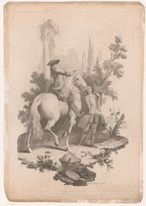 Young Man on Horseback with a Servant
