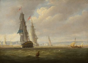 Ships entering the Avon by Joseph Walter