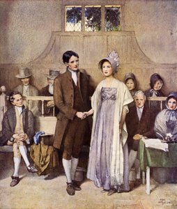 A Quaker Wedding, Love and Loyalty by Joseph Walter West