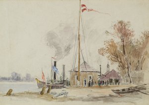 At the Kaisermühlen in Vienna by Joseph Werner