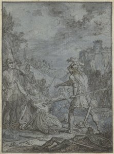 Surrender of a Commander Group of Similar Illustrations with Knights and Riders (series title) by Joseph Werner