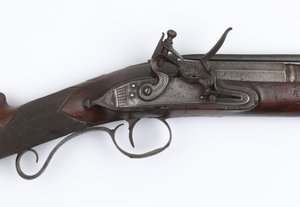 Blunderbuss with Spring Bayonet Issued to Irish Volunteers, c.1815 by Joseph Wood
