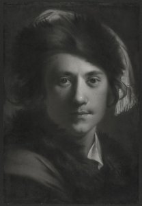 Self-Portrait in a Fur Cap by Joseph Wright of Derby