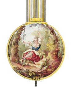 Louis XVI month-going mean and solar time mantel regulator with remontoire by Joseph and Robin Robert  Coteau