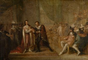 Peter Paul Rubens Accepting a Sword from Charles I of England