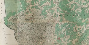 Map of Loo - Lo, Belgium by Joseph de Ferraris