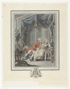 Young Man Trying to Seduce a Lady