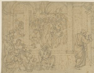 Peter Denies Christ, Depicted in the Hall of the Courthouse by Joseph von Fuhrich