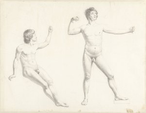 Two Male Nude Studies