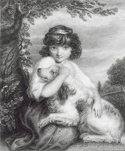 Love me, love my dog by Joshua (after) Reynolds