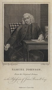 Samuel Johnson, English writer and lexicographer