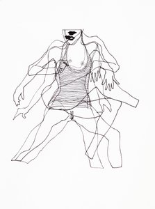 Abstract Dancing Woman by Joshua Hoskins