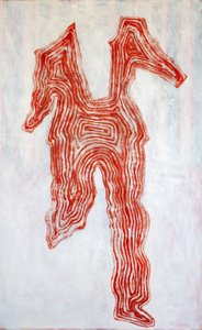 Red Contour Figure