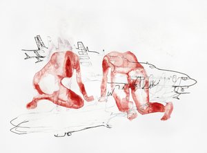Red Figures Travel Sketch