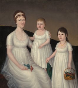 Grace Allison McCurdy Mrs. Hugh McCurdy and Her Daughters, Mary Jane and Letitia Grace, c. 1806 by Joshua Johnson