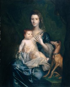 Jane Hamilton, Wife of 9th Lord Cathcart, and Her Daughter Jane, Later Duchess of Atholl