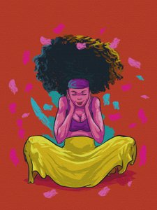 Vibrant Afro Serenity by Joshua msonthe