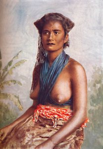 A woman of Fiji in native dress, 1902