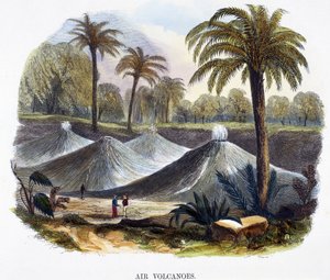 Air Volcanoes, near Cathagena, Columbia, from Phenomena of Nature by Josiah Wood Whymper