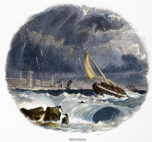 Monsoons, from Phenomena of Nature by Josiah Wood Whymper