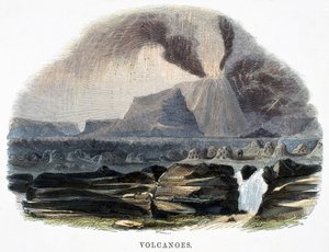 Volcanoes, from Phenomena of Nature by Josiah Wood Whymper