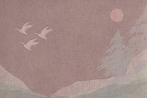 Birds Over Forest Moon by Josie George