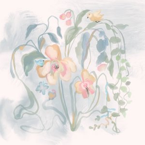 Birds in Pastel Blooms by Josie George