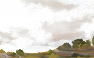 Calm Impressionist Landscape by Josie George