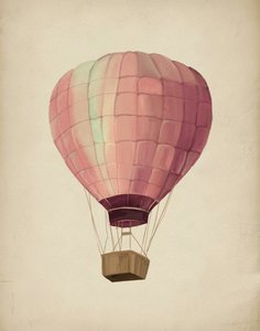 Dreamy Pink Balloon by Josie George