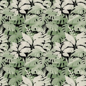 Muted Tropical Foliage by Josie George