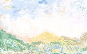 Soft Pastel Landscape by Josie George