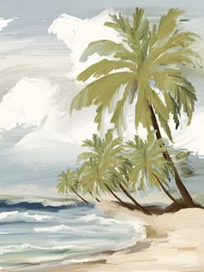 Tropical Beach Palms by Josie George
