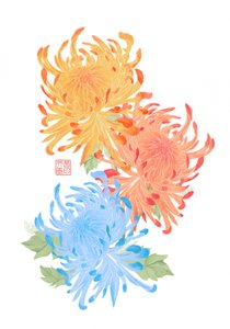 Vibrant Asian Chrysanthemums