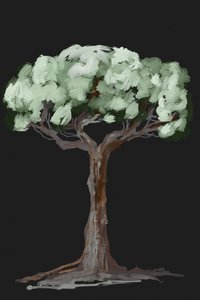 Vibrant Green Tree by Josie George
