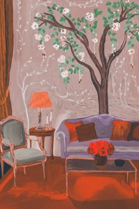 Whimsical Floral Living Room by Josie George