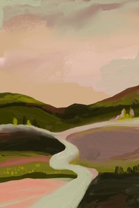Winding River Valley by Josie George