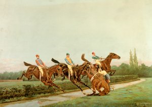 Horses and Jockeys, 20th century (illustration) by Josse Photo