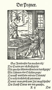 The Crossbow Maker by Jost (after) Amman