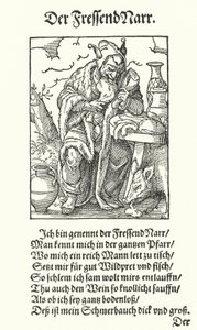 The Gluttonous Fool by Jost (after) Amman