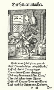 The Lute Maker by Jost (after) Amman