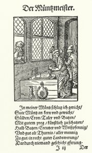 The Master of the Mint by Jost (after) Amman