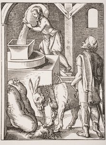 The Miller (19th Century Reproduction of 16th Century Engraving by Jost Amman) by Jost (after) Amman