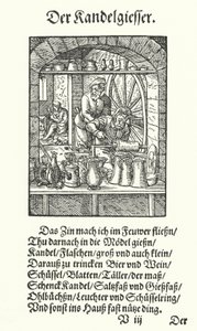 The Pewterer by Jost (after) Amman