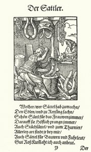 The Saddler by Jost (after) Amman