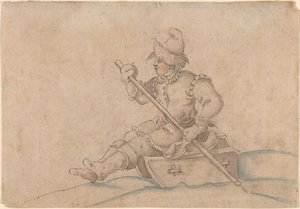 A Boy on a Sled