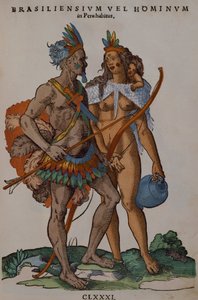 Customs of the Inhabitants of Brazil by Jost Amman