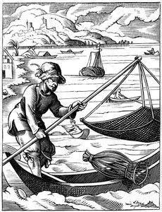 Fisherman, 16th century by Jost Amman