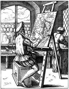Painter, 16th century by Jost Amman