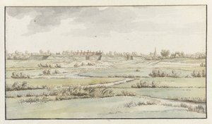 View of the Fortress of Saint-Michiel, near ’s-Hertogenbosch by Josua de Grave (attributed to)