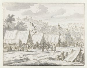 View of an Encampment of the Army of William III near Lembeek, Flemish Brabant
